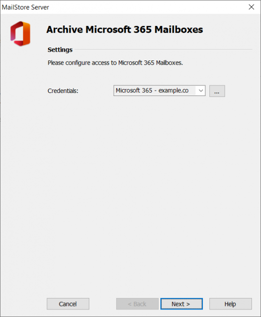 Archiving Emails from Microsoft 365 Modern Authentication MailStore Server Help